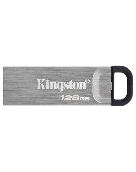 Kingston USB Flash Drive DataTraveler Kyson 128 GB, USB 3.2 Gen 1, Black/Grey