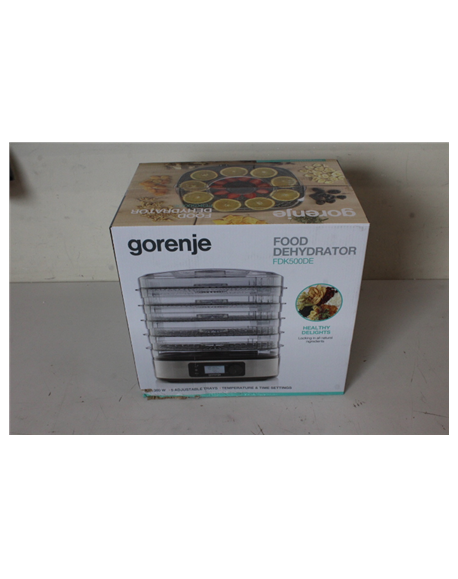 SALE OUT. Gorenje FDK500DE Food Dryer, 380W, 5 drying plates, Stainless steel | Gorenje Food Dryer | FDK500DE | Power 380 W | Nu