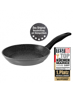 Stoneline Pan 6840 Frying, Diameter 20 cm, Suitable for induction hob, Fixed handle, Anthracite