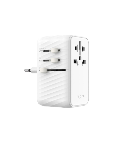 Fixed | Voyager 85W travel adapter for EU, UK and USA/AUS, with 4xUSB-C and 1xUSB output | Adapter