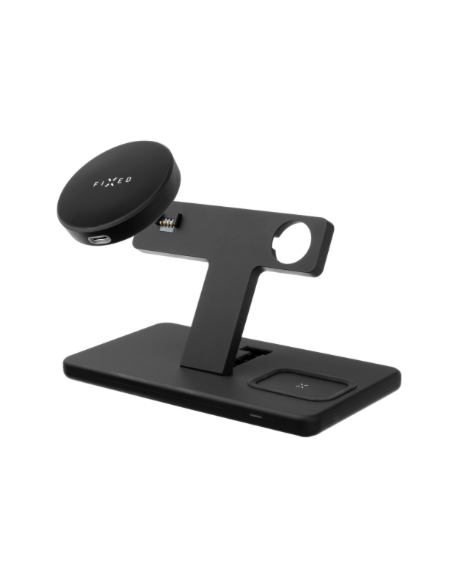 Fixed | MagPowerstation 3-in-1 wireless charging stand with MagSafe mount support | FIXMPOS-BK
