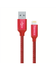 ColorWay Data Cable Apple Lightning Charging cable, Fast and safe charging Stable data transmission, Red, 1 m