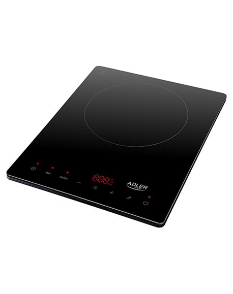 Adler Hob AD 6513 Number of burners/cooking zones 1, Induction, LCD Display, Black