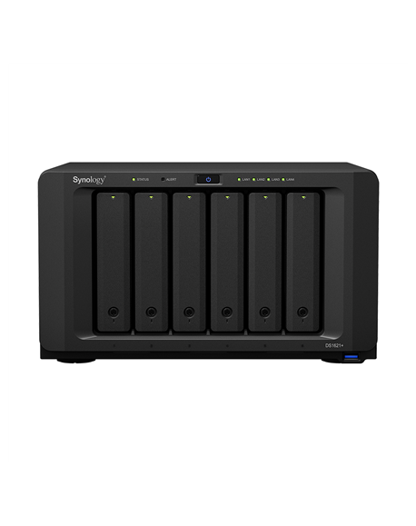 Synology Tower NAS DS1621+ up to 6 HDD/SSD Hot-Swap, Ryzen V1500B Quad Core, Processor frequency 2.2 GHz, 4 GB, DDR4, RAID 0,1,5