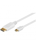 Goobay Mini DisplayPort adapter cable 1.2 52858 1 m, Gold-Plated connectors