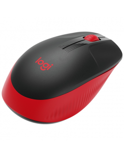 Logitech Full size Mouse M190 Wireless, Red, USB