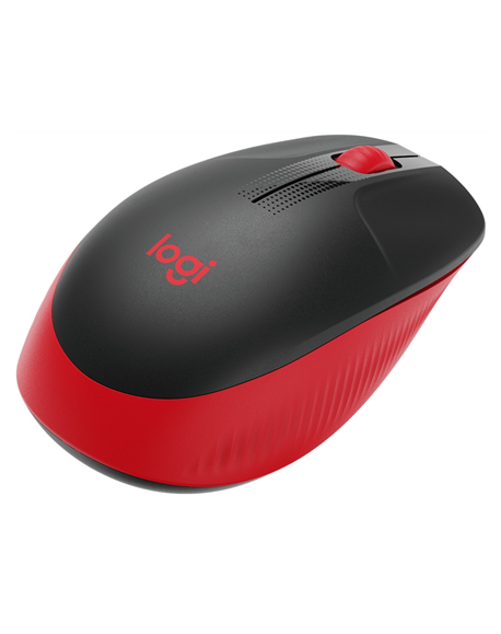Logitech Full size Mouse M190 Wireless, Red, USB