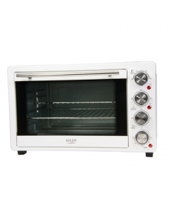 Adler Electric oven AD 6001 35 L, Mini Oven, 1500 W, White