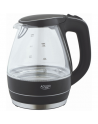 Kettle Adler Kettle AD 1224 Standard, Glass, Black, 2000 W, 360° rotational base, 1.5 L