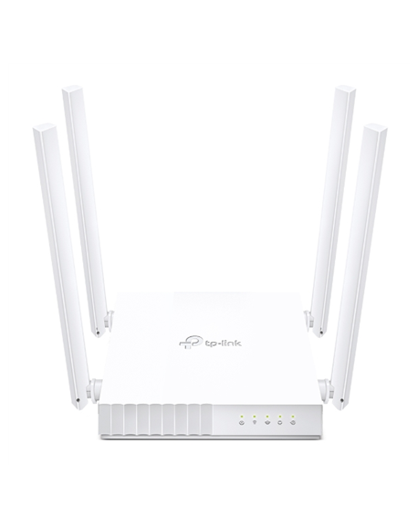 TP-LINK Dual Band Router Archer C24 802.11ac, 300+433 Mbit/s, 10/100 Mbit/s, Ethernet LAN (RJ-45) ports 4, MU-MiMO Yes, Antenna 