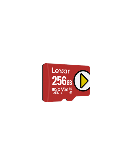 Lexar Play UHS-I MicroSDXC, 256 GB, Flash memory class 10, Red, 150 MB/s