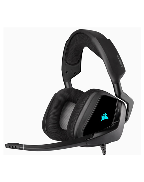 Corsair Premium Gaming Headset with 7.1 Surround Sound VOID RGB ELITE USB Built-in microphone, Carbon, Over-Ear