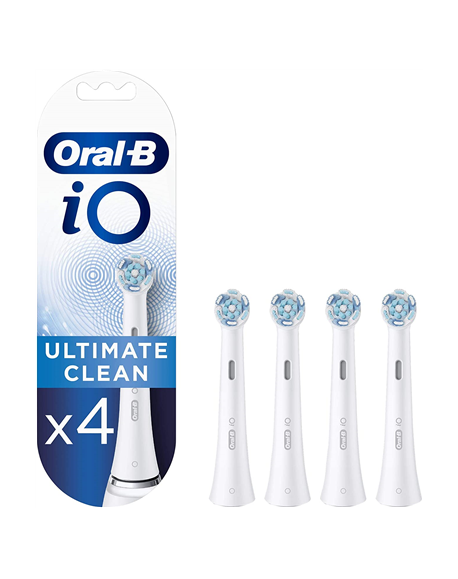 Oral-B Toothbrush Replacement Heads iO Ultimate Clean Heads, For adults, Number of brush heads included 4, White