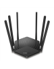Mercusys Dual-Band Router MR50G 802.11ac, 600+1300 Mbit/s, 10/100/1000 Mbit/s, Ethernet LAN (RJ-45) ports 2, MU-MiMO Yes, Antenna type 6xFixed, Black