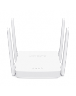 Mercusys Dual-Band Router AC10 802.11ac, 300+867 Mbit/s, 10/100 Mbit/s, Ethernet LAN (RJ-45) ports 2, Antenna type 4xFixed, Whit