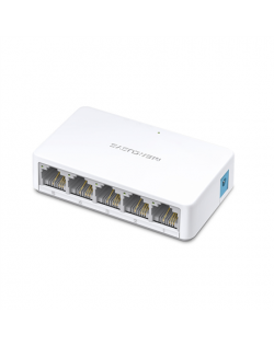 Mercusys Switch MS105 Unmanaged, Desktop, 10/100 Mbps (RJ-45) ports quantity 5, Power supply type External