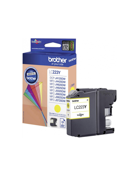 Brother LC-223Y Ink Cartridge, Yellow
