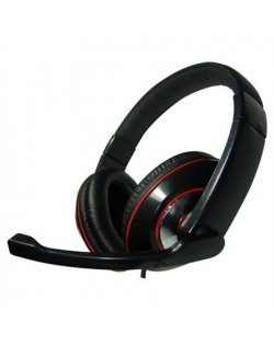 Gembird MHS-001-GW Stereo headset 3.5 mm, Glossy black, Built-in microphone