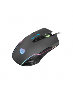 Genesis Gaming Mouse Fury Hustler Wired, 500-6400 DPI, Black