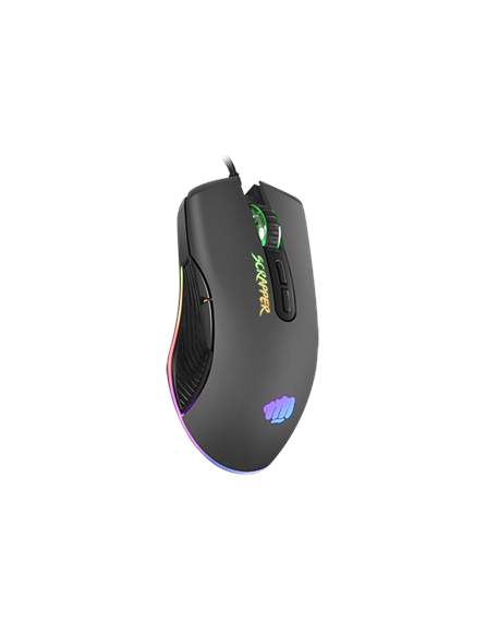 Genesis Gaming Mouse Fury Scrapper Wired, 500-6400 DPI, Black