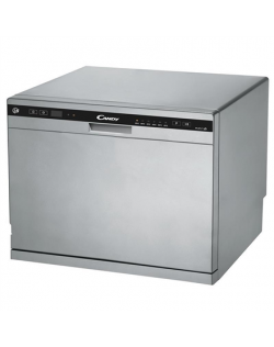 Candy Dishwasher CDCP 8S Free standing, Width 55 cm, Number of place settings 8, Number of programs 6, A+, Silver
