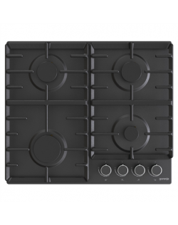 Gorenje Hob G642AB Gas, Number of burners/cooking zones 4, Mechanical, Black