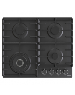 Gorenje Hob GW642AB Gas, Number of burners/cooking zones 4, Mechanical, Black