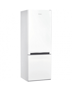 INDESIT Refrigerator LI6 S1E W A+, Free standing, Combi, Height 158.8 cm, Fridge net capacity 197 L, Freezer net capacity 75 L, 