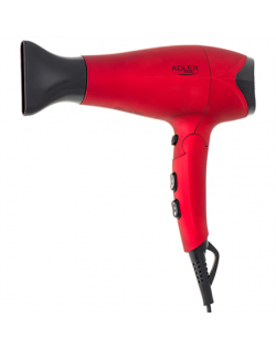 Adler Hair Dryer AD 2258 Foldable handle, 2100 W, Red