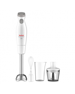 TEFAL Blender Easychef HB453138 Hand Blender, 450 W, Blade material Stainless steel, White