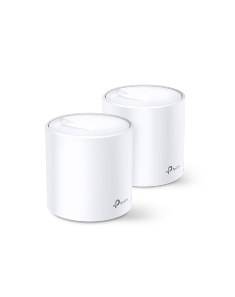 TP-LINK AX1800 Whole Home Mesh Wi-Fi 6 System Deco X20 (2-pack) 802.11ax, 1201+574 Mbit/s, 10/100/1000 Mbit/s, Ethernet LAN (RJ-