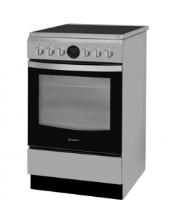 INDESIT Cooker IS5V8CHX/E Hob type Electric, Oven type Vitroceramic, Stainless steel, Width 50 cm, Grilling, Electronic, 57 L, D