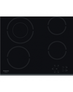 Hotpoint Hob HR 632 B Vitroceramic, Number of burners/cooking zones 4, Touch control, Timer, Black