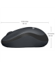 Logitech Mouse M220 SILENT Wireless, Charcoal, USB