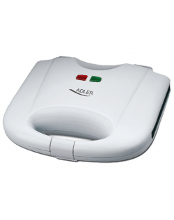 Adler Waffle maker AD 311 700 W, Number of pastry 2, Belgium, White