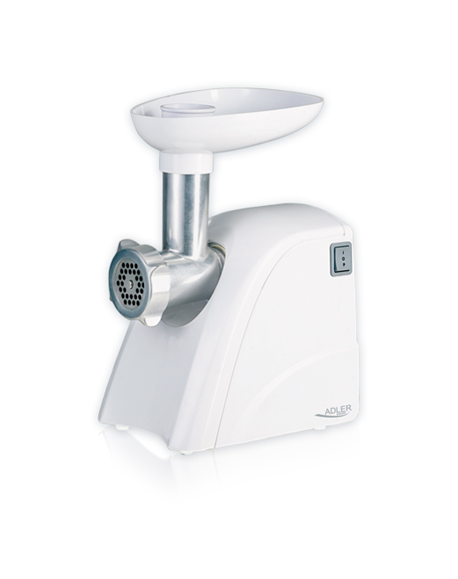 Adler AD 4803 Meat mincer, Power 800W, Bowl, Middle size sieve, Mince sieve, Poppy sieve, Plunger, Sausage filler Adler