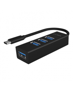 Raidsonic 4-port USB 3.0 Type-C Hub IB-HUB1419-C3 Black