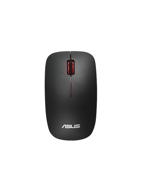 Asus WT300 RF Optical mouse, Wireless connection, No, Black/Red