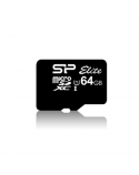 Silicon Power Elite UHS-I 64 GB, MicroSDXC, Flash memory class 10, SD adapter