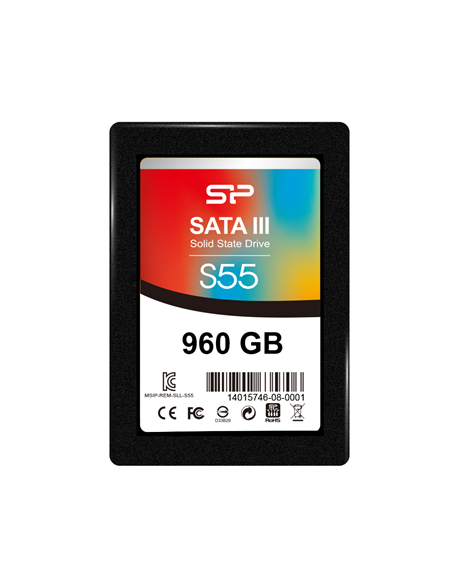 Silicon Power Slim S55 960 GB, SSD form factor 2.5", SSD interface Serial ATA III