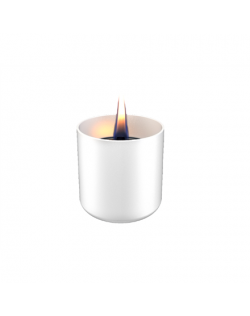 Tenderflame Table burner Lilly 1W Glass Diameter 8 cm, Height 7.5 cm, 150 ml, 4.5 hours, White