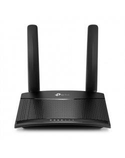 TP-LINK 4G LTE Router TL-MR100 802.11n, 300 Mbit/s, 10/100 Mbit/s, Ethernet LAN (RJ-45) ports 2, 4G, Antenna type 2xDetachable E
