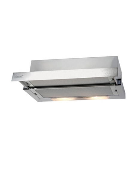 CATA Hood TF 2003 Duralum 600 Telescopic, Energy efficiency class C, Width 60 cm, 390 m³/h, Mechanical control, LED, Stainless s