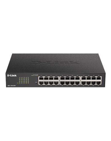 D-Link Smart Switch DGS-1100-24V2 Managed, Desktop, 1 Gbps (RJ-45) ports quantity 24, Power supply type External