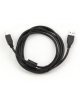 Cablexpert 1.8m USB 2.0 A/B M 1.8 m m, Black