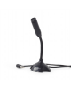 Gembird Desktop microphone MIC-D-02 3.5 mm, 3.5 mm audio plug, Black