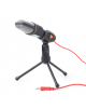 Gembird Desktop microphone with a tripod MIC-D-03 3.5 mm connector, 3.5 mm connector, Black, Built-in microphone