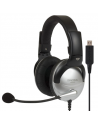 Koss Gaming headphones SB45 USB Headband/On-Ear, USB, Microphone, Silver/Black, Noice canceling,