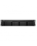 Synology Rack NAS RS1221+ Up to 8 HDD/SSD Hot-Swap, Ryzen V1500B Quad Core, Processor frequency 2.2 GHz, 4 GB, DDR4, RAID 0,1,5,6,10,Hybrid, 4x1GbE, 2xUSB 3.2 Gen 1, 1x eSATA, 1x PCIe