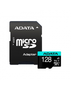 ADATA Premier Pro UHS-I U3 128 GB, micro SDXC, Flash memory class 10, with Adapter